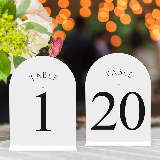 JOYIT Arch Wedding Table Numbers 1-20 by JOYIT