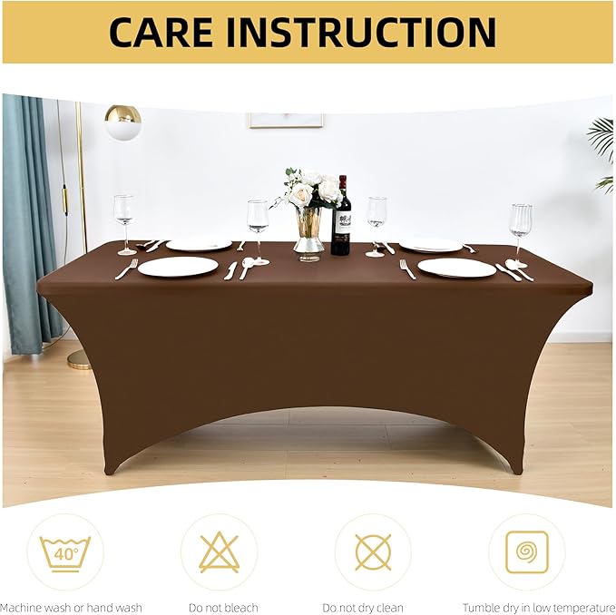 6-Pack 6ft Spandex Table Covers - Image 6