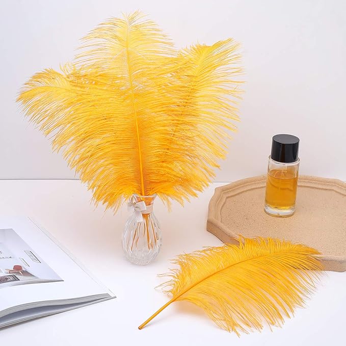Ballinger Gold Large Ostrich Feathers - Image 3