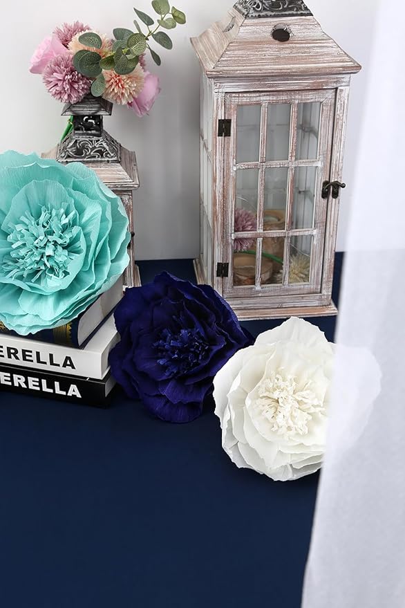 Paper Flower Decorations for Wall, Baby Boy Nursery Wall Decor, Bridal Shower - Image 6