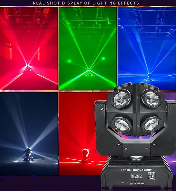 Moving Head DJ Light Party RGBW LED Beam Lights DMX 512 Strobe Light - Image 3