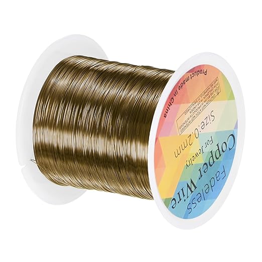 0.2mm Jewelry Wire, 32 Gauge 328FT Craft Wire Copper Beading Wire by MMETERXITY
