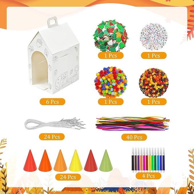 Cinrobiye 24 Sets Fall Adopt a Pet Party Favors DIY Animals Party Gift Boxes - Image 3