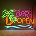 Ineonlife Coconut Tree Open Neon Sign Bar Neon Signs by ineonlife