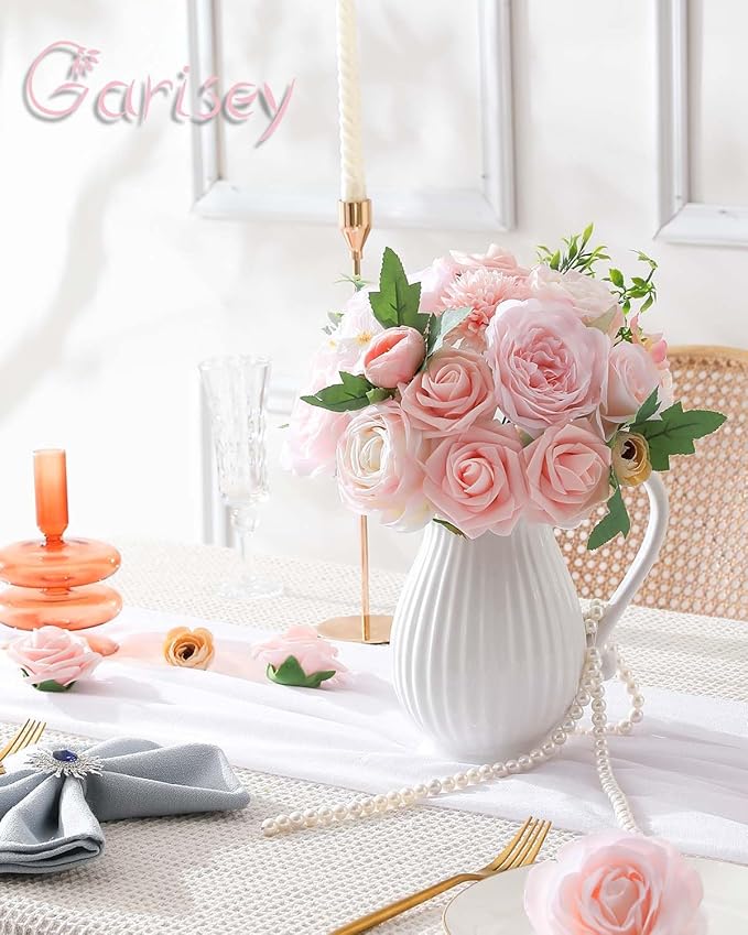 Artificial Flowers Combo for DIY Wedding Bouquets Combo Centerpieces - Image 8