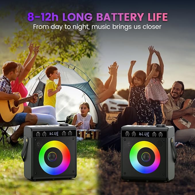 Karaoke Machine, Portable Bluetooth Speaker - Image 7