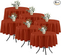 Fitable 6 Pack Rust Round Table Clothes by Fitable