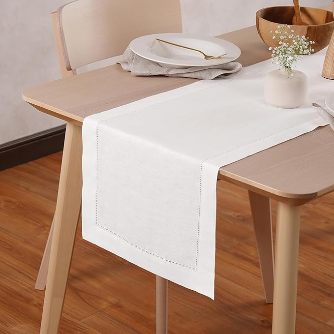 Linen Table Runner 14 x 120 Inch Long by HomeEkaa