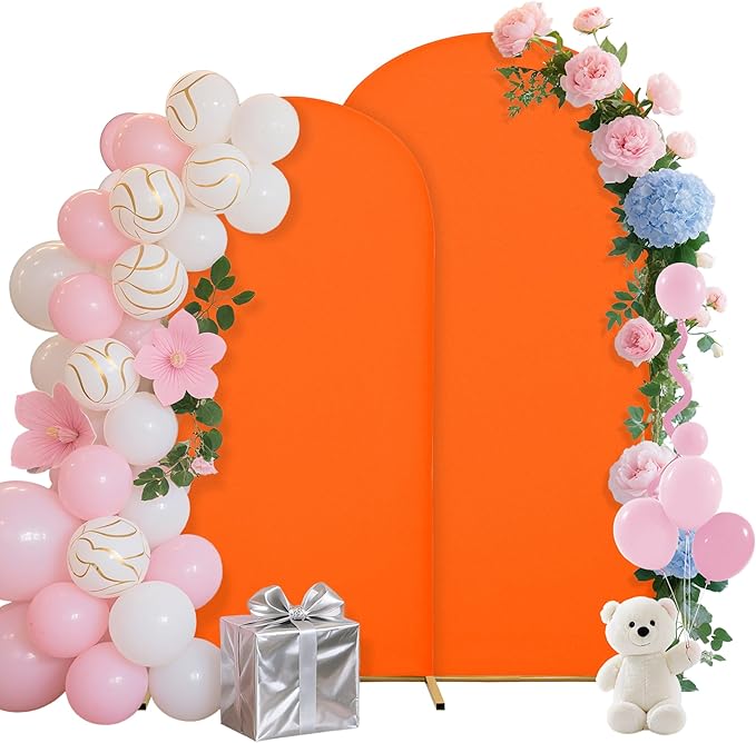 Wedding Arch Covers Arch Backdrop Cover Arch Stand Covers 7.2FT 6FT Set of 2 by Unknown