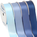Ribbli Dusty Blue Satin Ribbon 1 Inch x 4 Rolls Total 40 Yards- Light by Ribbli