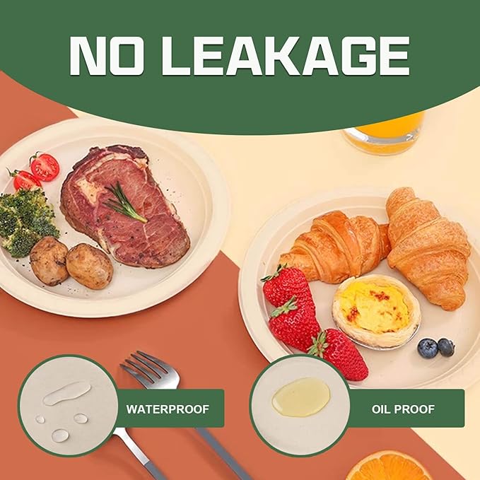 Disposable Paper Plates, 6 inch Heavy Duty Paper Plate, Soak and Cut Proof - Image 6
