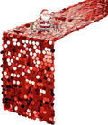 VHH Sequin Table Runner 12 x 108 inches Red Table Runner, Glitter Runner by VHH