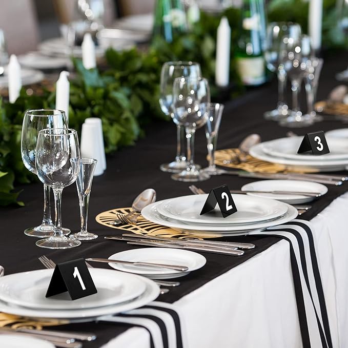 Tuanse Table Numbers 1-50 Acrylic Double Side Numbered Table Tents Restaurant - Image 4