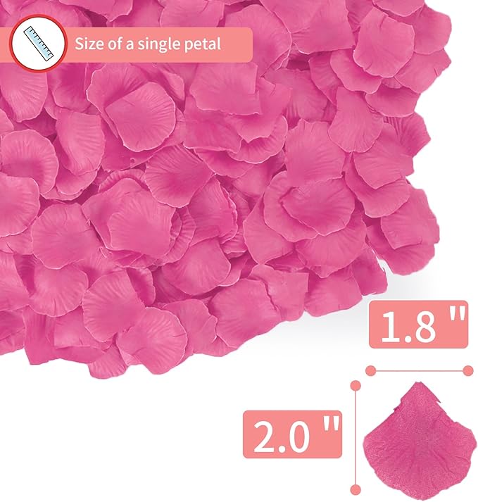1000 Pcs Artificial Fake Rose Petals, Flower Petals - Image 3