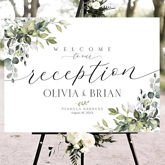 Personalized Wedding Welcome Sign, Welcome To Our Wedding Sign, Reception - Image 3