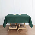 Efavormart 70" Square Linens Hunter Emerald Green Wholesale Linens Polyester by efavormart