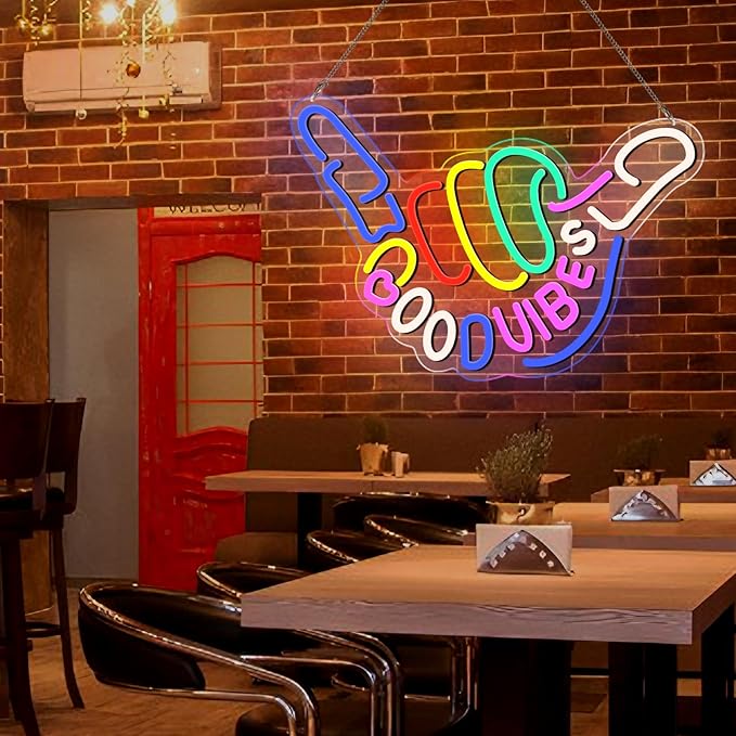 Good Vibes Only Neon Sign for Wall Decor, Niubility Good Vibes Neon Sign - Image 6
