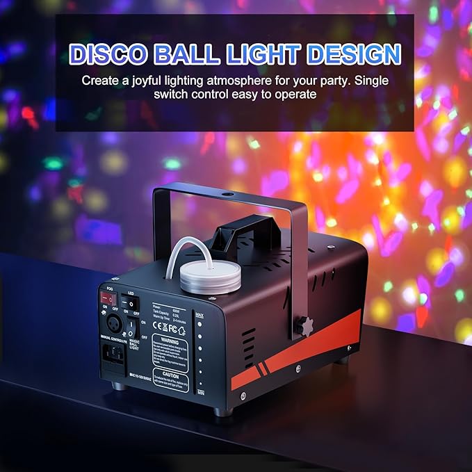 1200W Fog Machine, Halloween Smoke Machine Fog - Image 4
