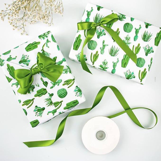 WRAPAHOLIC Reversible Cactus Wrapping Paper - Image 4
