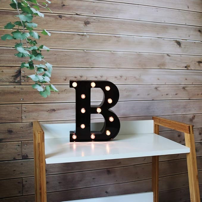 Light Up Black Alphabet Marquee Letters Sign LED Marquee Number Lights Sign - Image 3