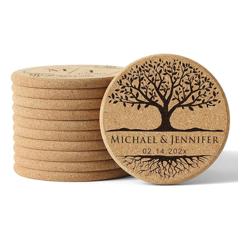 Personalized Cork Coasters by Handmade
