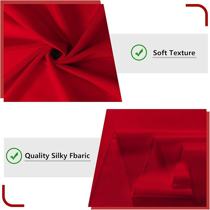 10ft x 10ft Red Backdrop Curtains - Image 5