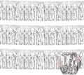 3 Pack 10 Long Silver Metallic Foil Fringe Garland Wall Hanging Tassle Banner by Ferwzsr