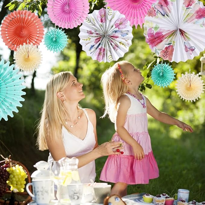 SUNBEAUTY Pack of 10 Paper Flowers Decorations - Image 4