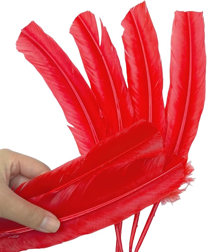 Red Turkey Feathers, Turkish Feather - Image 6