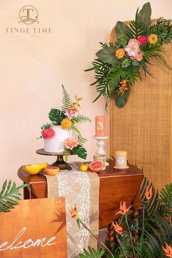 TINGE TIME Artificial Flowers Combo, Fake Flowers Box - Image 6