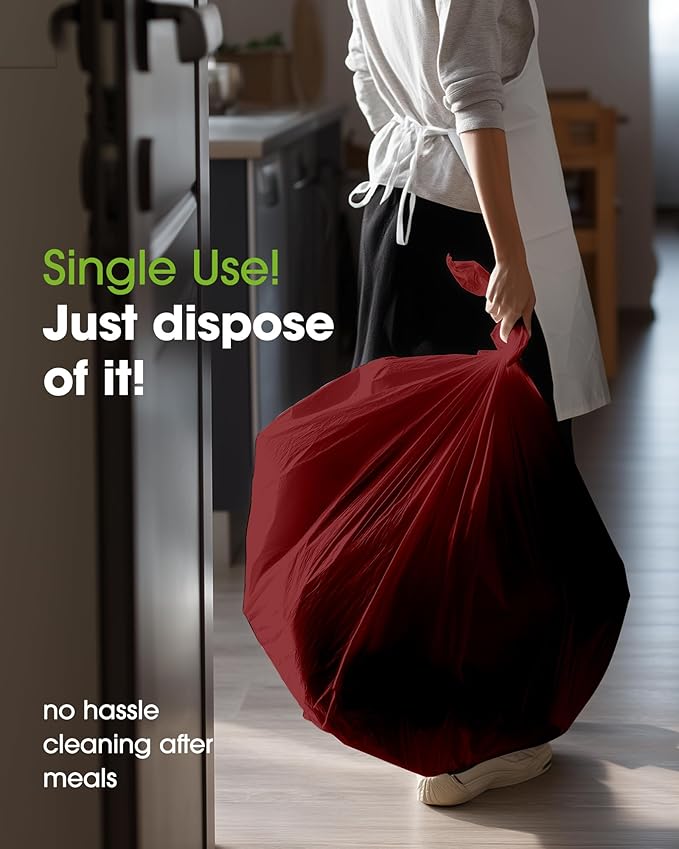 Pureegg Plastic Table Cloth Disposable 10 Pack, 54 x 108 Inch Table Cloths - Image 5