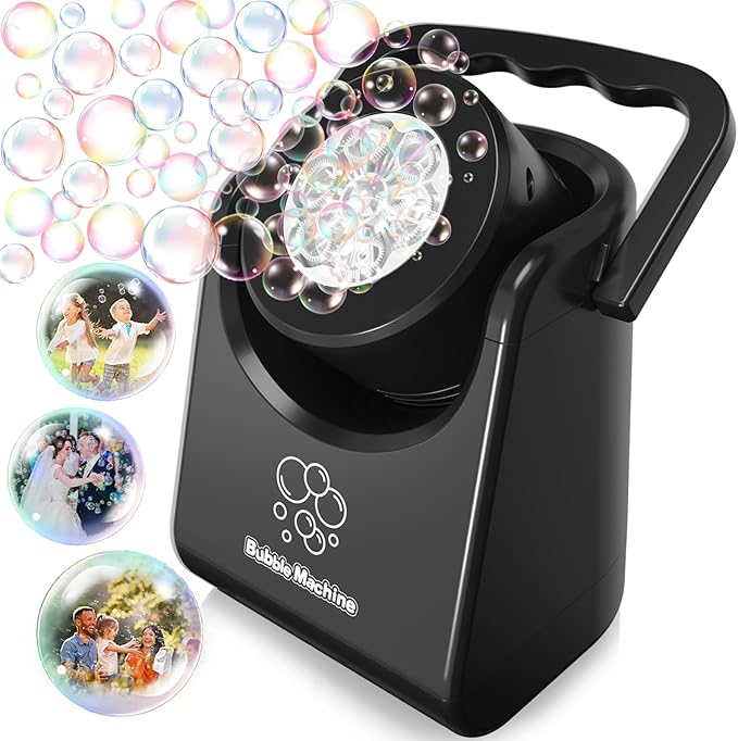Bubble Machine Automatic Bubble Blower by Weilim