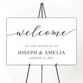 Wedding Welcome Sign by Custom