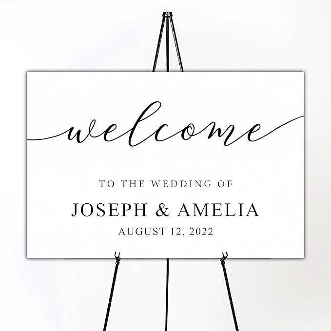 Wedding Welcome Sign by Custom