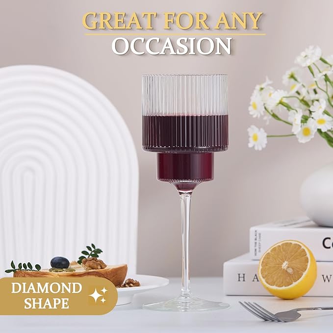 Plastic Goblets Wine Glasses - 12Oz Acrylic Wine Glasses Origami Unbreakable - Image 6