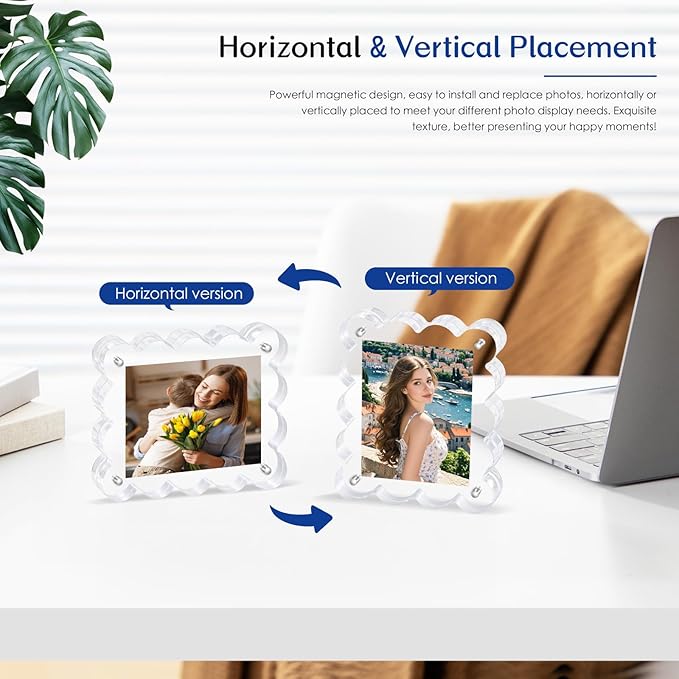 6Pack Magnetic Acrylic Picture Frames 2×3 Inch - Image 6
