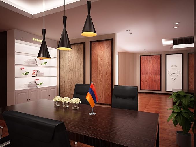 GentleGirl.USA Armenia Table Flags, Stick Small Mini Armenian Flag Office Desk - Image 3
