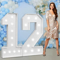 Marquee Numbers Large 12th-Birthday Decorations: 4ft Light Up Number Party by Letsmakeitimpressive