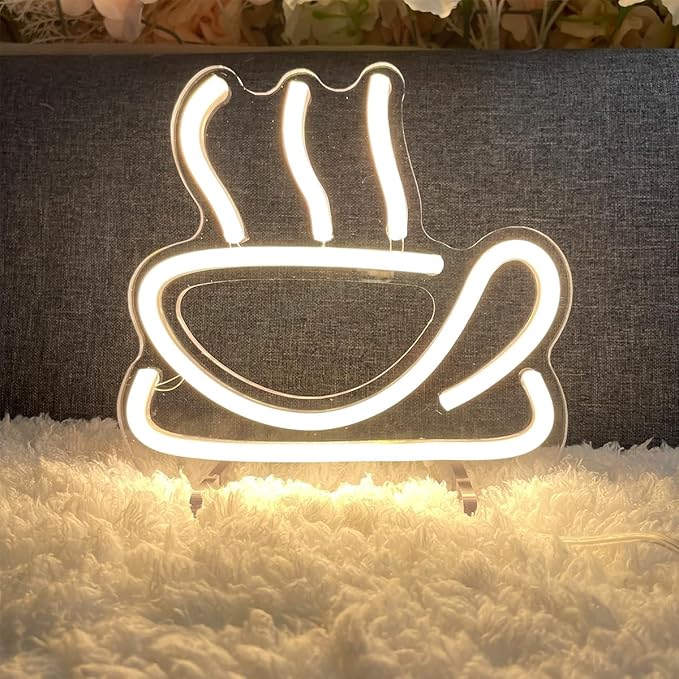 Coffee Table Number Neon Sign Desk Lamp Night Light Wedding Letter LED Neon - Image 4