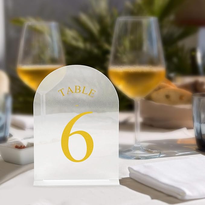 JOYIT Frosted Arch Wedding Table Numbers 1-30 - Image 4