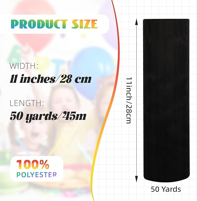 Crystal Organza Fabric Tulle 11 Inch by 50 Yards Sheer Tulle Rolls - Image 2