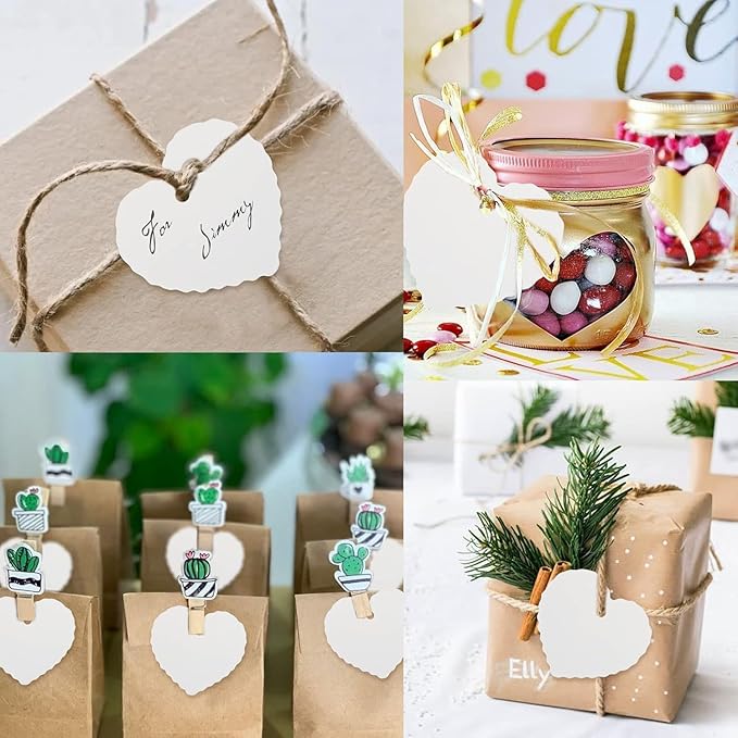 Custom Gift Tag, Personalized Favor Label, Kraft Wrapping Decoration, Wedding - Image 3