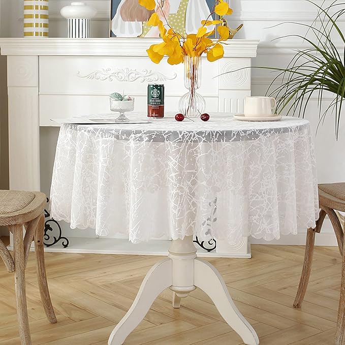 Jeloris Round Lace Tablecloth - Image 2