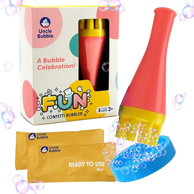 Uncle Bubble Mini Bubble Blower, Makes Thousands of Bubbles, by UncleBubble