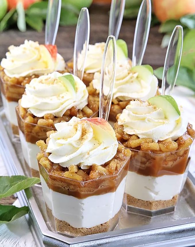 Foraineam 100 Pack 5.4 oz. Clear Plastic Dessert Cups - Image 2