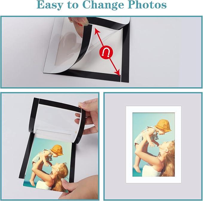 CRUGLA 12 Packs 4x6 Magnetic Picture Frames - Image 4