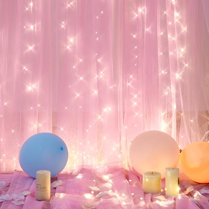 20ft x 10ft Pink Tulle Photo Backdrop Curtain - Image 7