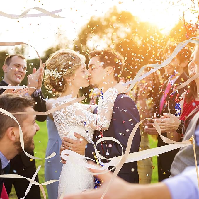 Sumind 40 Pieces Ribbon Wedding Streamers - Image 5