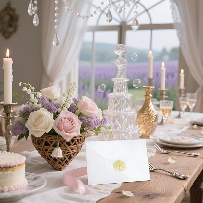 50 PCS Pearl White A7 Envelopes - Image 7