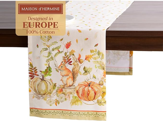 Maison d' Hermine Table Runner 100% Cotton Single Layer Table Runners 108 by MaisondHermine